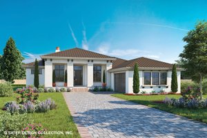 House Blueprint - Contemporary Exterior - Front Elevation Plan #930-500