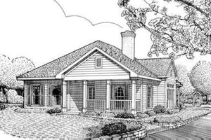 Colonial Exterior - Front Elevation Plan #410-337