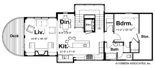 Home Plan - Contemporary Floor Plan - Upper Floor Plan #928-31