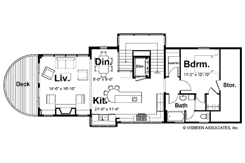 House Design - Floor Plan - Upper Floor for Contemporary House Plan #928-31 - 3 bed, 3.5 bath
