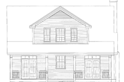Country Style House Plan - 3 Beds 2 Baths 1467 Sq/Ft Plan #929-396 Exterior 