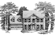 Classical Style House Plan - 3 Beds 2.5 Baths 2045 Sq/Ft Plan #927-72 