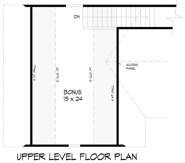 Farmhouse Floor Plan - Upper Floor Plan #932-1231