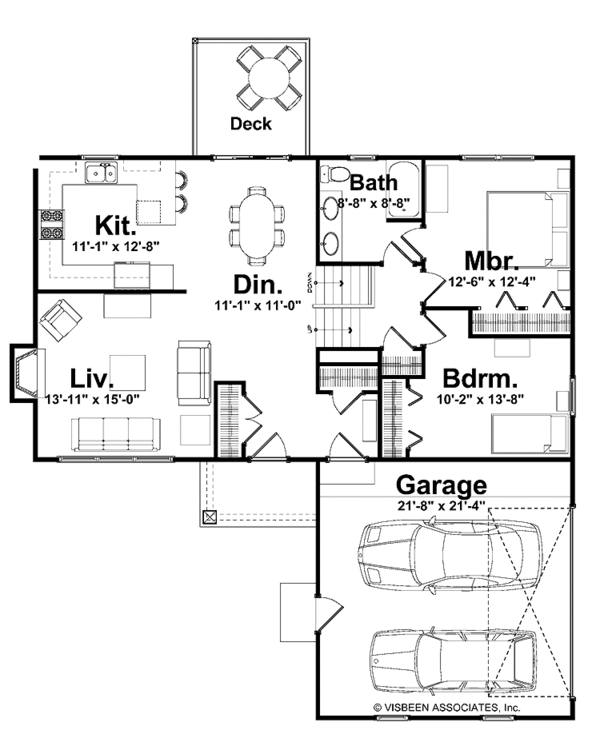 House Plan Design - Craftsman Floor Plan - Main Floor Plan #928-148