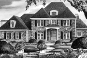 Colonial Style House Plan - 3 Beds 2.5 Baths 2955 Sq/Ft Plan #929-571 