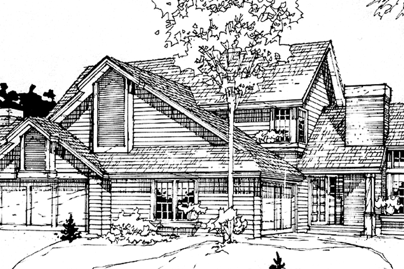 Home Plan - Prairie Exterior - Front Elevation Plan #320-1142