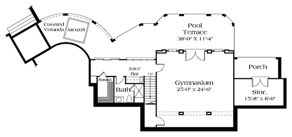 Home Plan - Classical Floor Plan - Lower Floor Plan #453-199