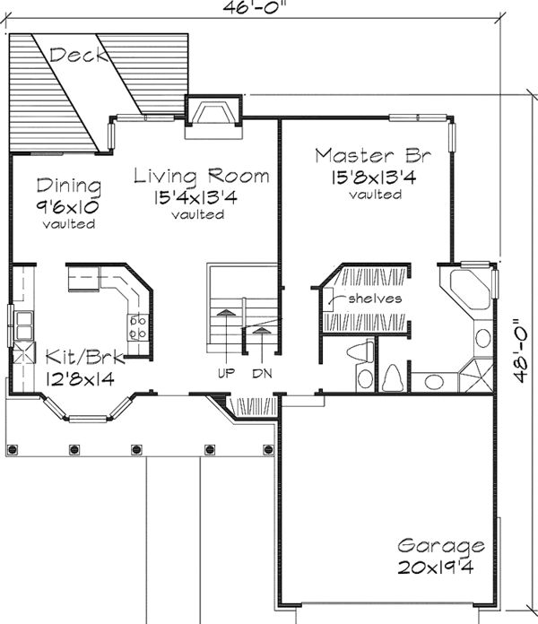 House Plan Design - Country Floor Plan - Main Floor Plan #320-631