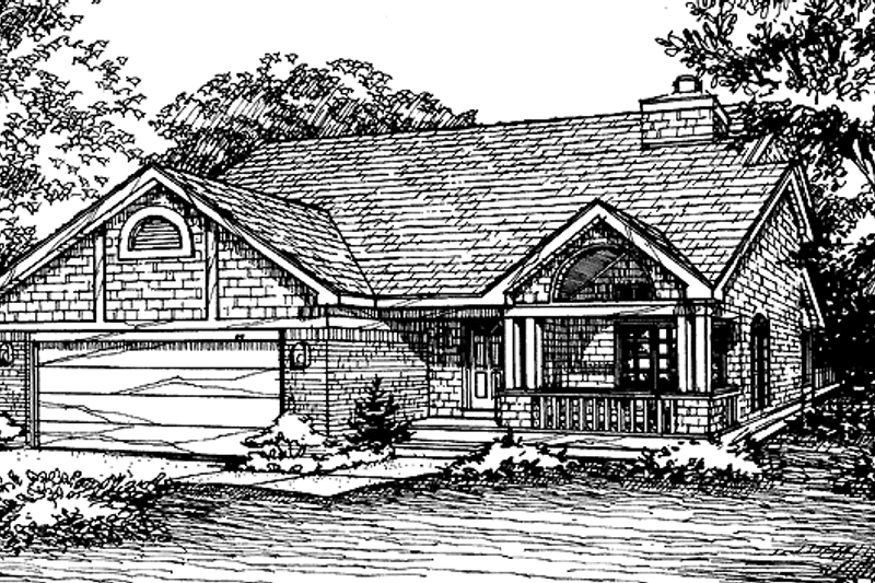 Home Plan - Craftsman Exterior - Front Elevation Plan #320-648