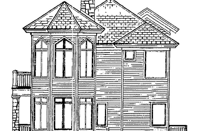 Home Plan - Exterior - Rear Elevation for Country House Plan #930-141 - 3 bed, 2.5 bath