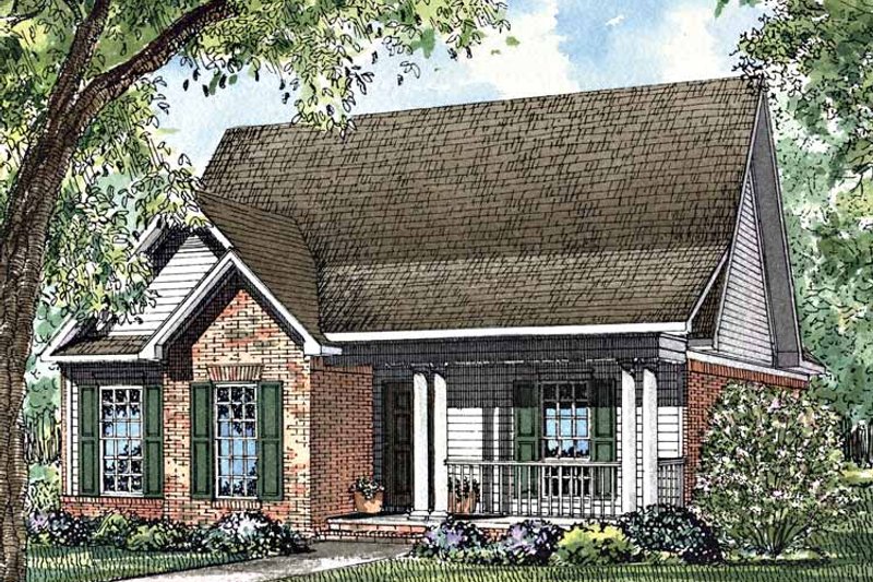 Home Plan - Exterior - Front Elevation 3 for Ranch House Plan #17-2979 - 3 bed, 2 bath