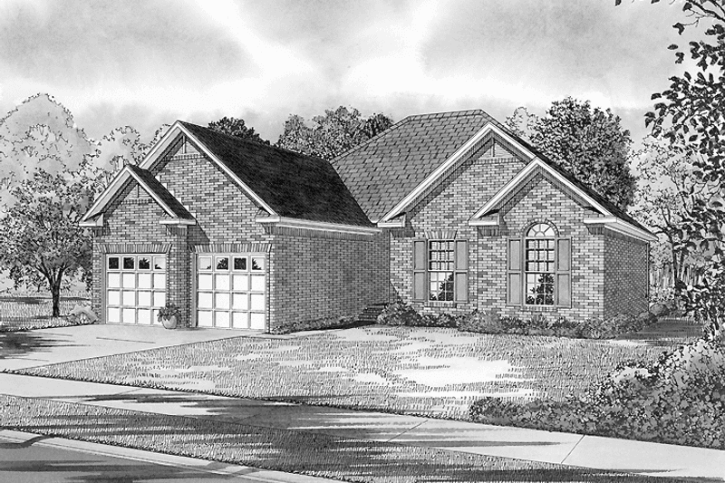 Dream House Plan - Exterior - Front Elevation 3 for Traditional House Plan #17-2656 - 3 bed, 2 bath