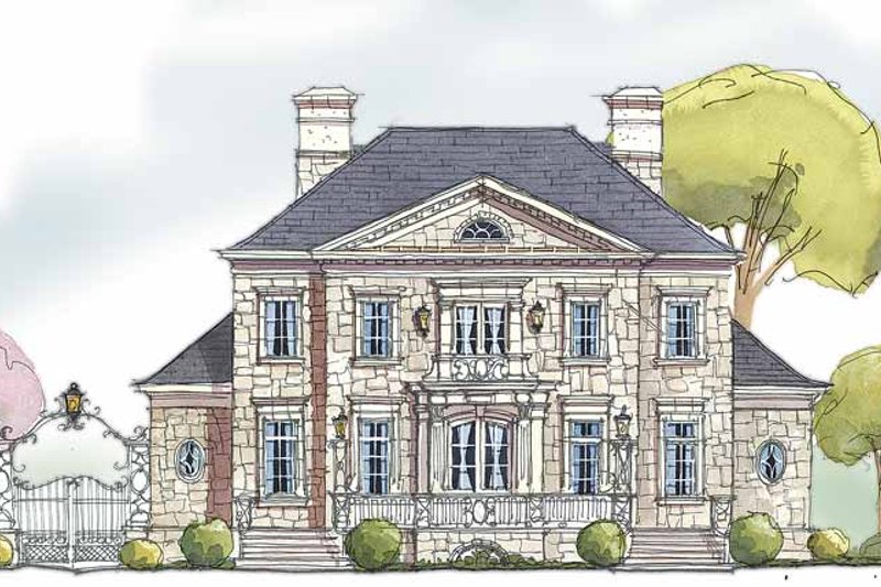 House Blueprint - Country Exterior - Front Elevation Plan #429-329
