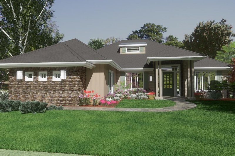 House Plan Design - Exterior - Front Elevation 2 for Country House Plan #1126-12 - 4 bed, 2 bath