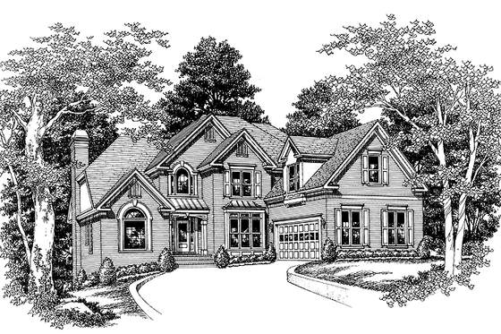 Exterior - Front Elevation 6 for European House Plan #927-190 - 4 bed, 3.5 bath