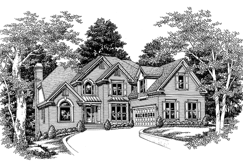 Dream House Plan - Exterior - Front Elevation 6 for European House Plan #927-190 - 4 bed, 3.5 bath