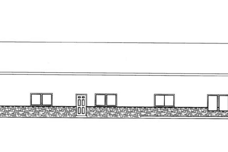 Architectural House Design - Exterior - Rear Elevation for Contemporary House Plan #117-855 - 1 bed, 2 bath