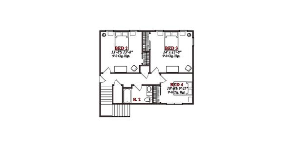 Farmhouse Floor Plan - Other Floor Plan #63-362
