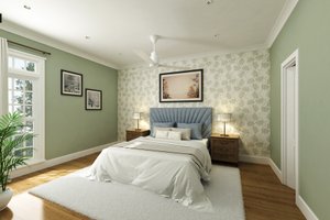 Interior - Master Bedroom for Cottage House Plan #45-624 - 1 bed, 1 bath