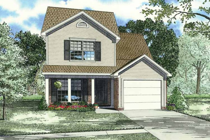 Architectural House Design - Traditional Exterior - Front Elevation Plan #17-3338