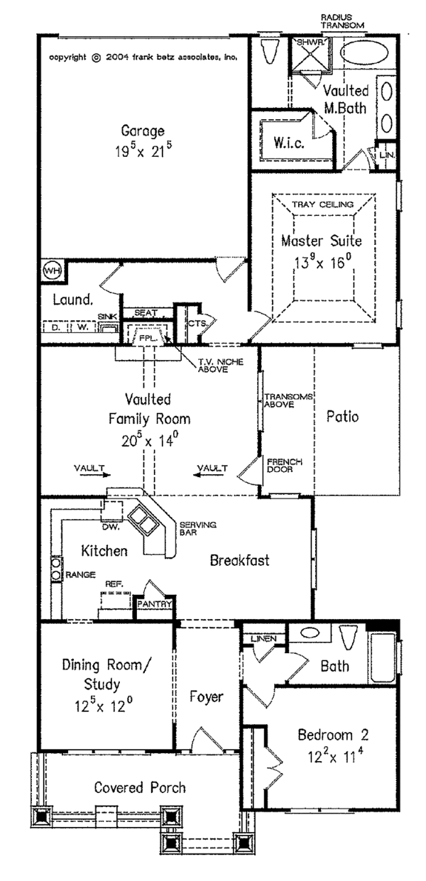House Plan Design - Craftsman Floor Plan - Main Floor Plan #927-297
