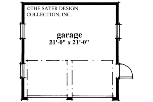Floor Plan - Main Floor for Country House Plan #930-82, 0 bath