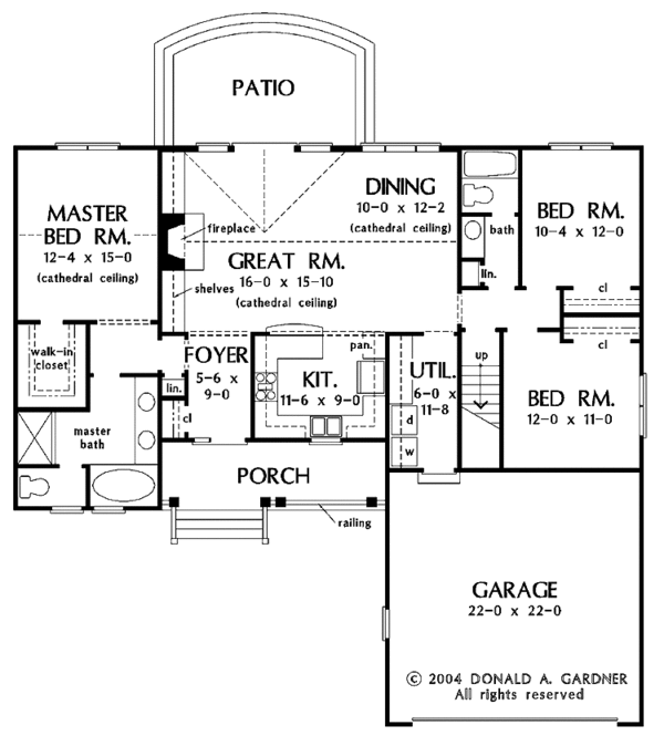 Country Floor Plan - Main Floor Plan #929-747