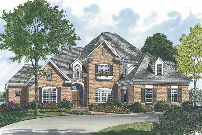 Dream House Plan - Traditional Exterior - Front Elevation Plan #453-526