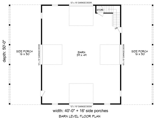 Country Floor Plan - Main Floor Plan #932-994