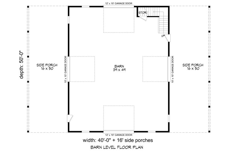 House Plan Design - Floor Plan - Main Floor for Country House Plan #932-994, 1 bath
