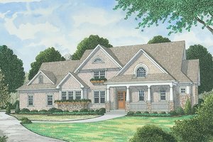 Dream House Plan - Traditional Exterior - Front Elevation Plan #413-886