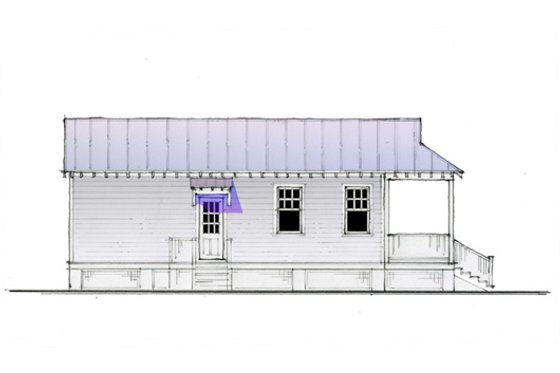 Exterior - Other Elevation 3 for Cottage House Plan #514-6 - 1 bed, 1 bath