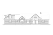 Craftsman Style House Plan - 4 Beds 3.5 Baths 3892 Sq/Ft Plan #124-1459 Exterior 