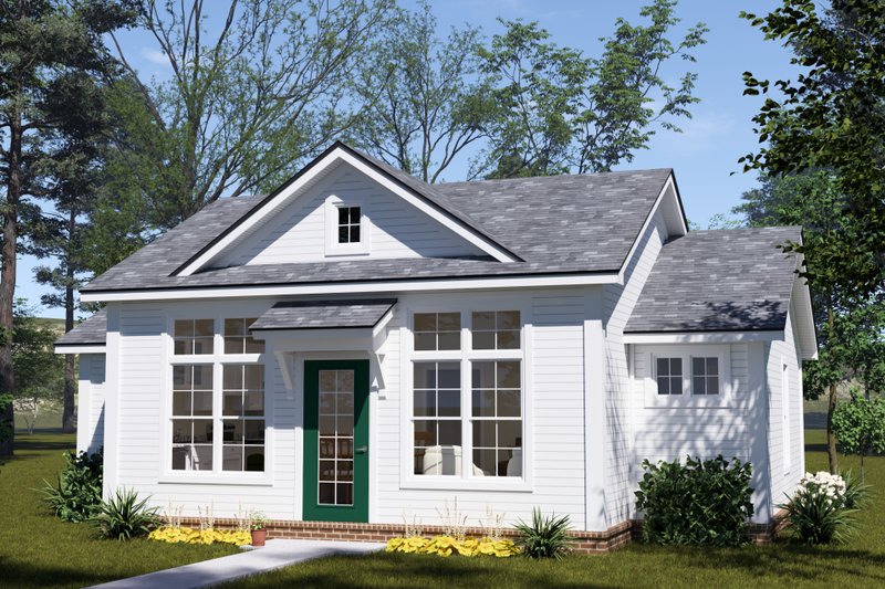 House Blueprint - Cottage Exterior - Front Elevation Plan #513-2414