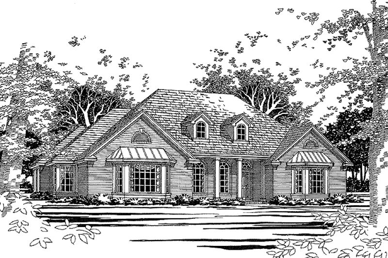 Dream House Plan - Country Exterior - Front Elevation Plan #472-32