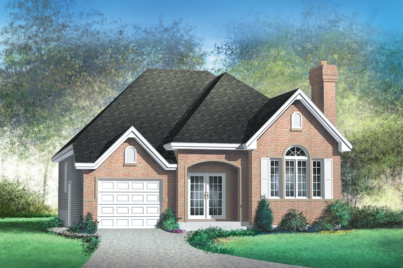 Dream House Plan - Traditional Exterior - Front Elevation Plan #25-156