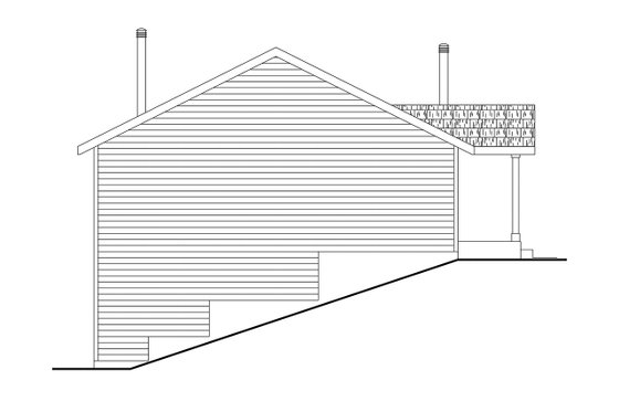 Exterior - Other Elevation 1 for Traditional House Plan #124-1304 - 2 bed, 2 bath