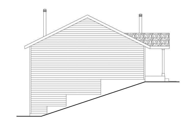 House Blueprint - Exterior - Other Elevation 1 for Traditional House Plan #124-1304 - 2 bed, 2 bath