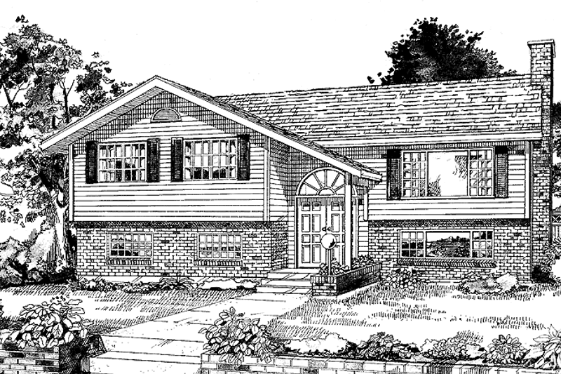 House Blueprint - Contemporary Exterior - Front Elevation Plan #47-712
