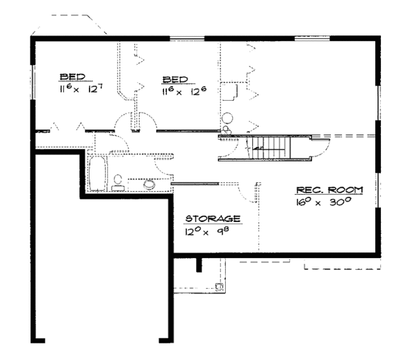 Home Plan - European Floor Plan - Upper Floor Plan #308-263