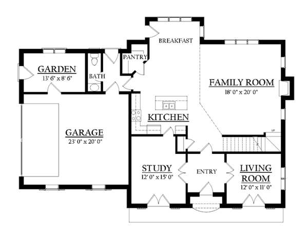 Dream House Plan - Country Floor Plan - Main Floor Plan #937-5