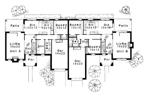 House Plan Design - Ranch Floor Plan - Main Floor Plan #310-1143