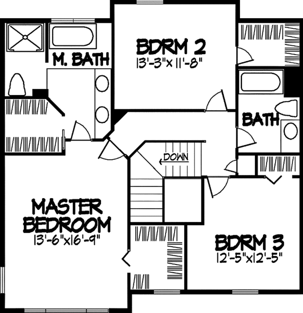 Dream House Plan - Colonial Floor Plan - Upper Floor Plan #320-865