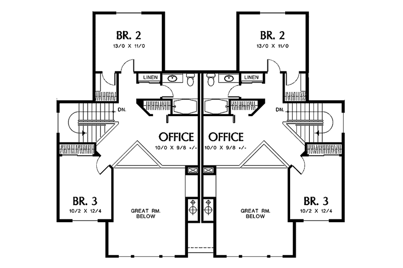 Home Plan - Floor Plan - Upper Floor for Traditional House Plan #48-843 - 3 bed, 2.5 bath