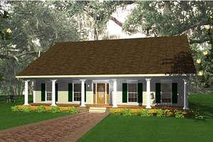 Country Exterior - Front Elevation Plan #44-139