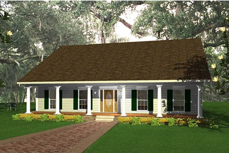House Plan Design - Country Exterior - Front Elevation Plan #44-139