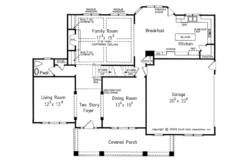 House Blueprint - Floor Plan - Main Floor for Craftsman House Plan #927-908 - 4 bed, 3.5 bath