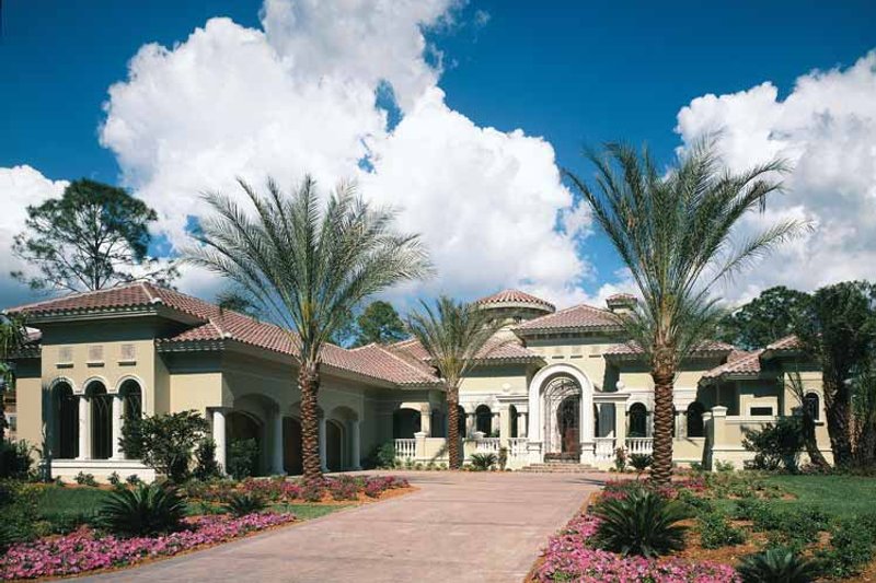 Architectural House Design - Mediterranean Exterior - Front Elevation Plan #930-325