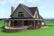 Country Style House Plan - 3 Beds 2.5 Baths 2252 Sq/Ft Plan #75-104 