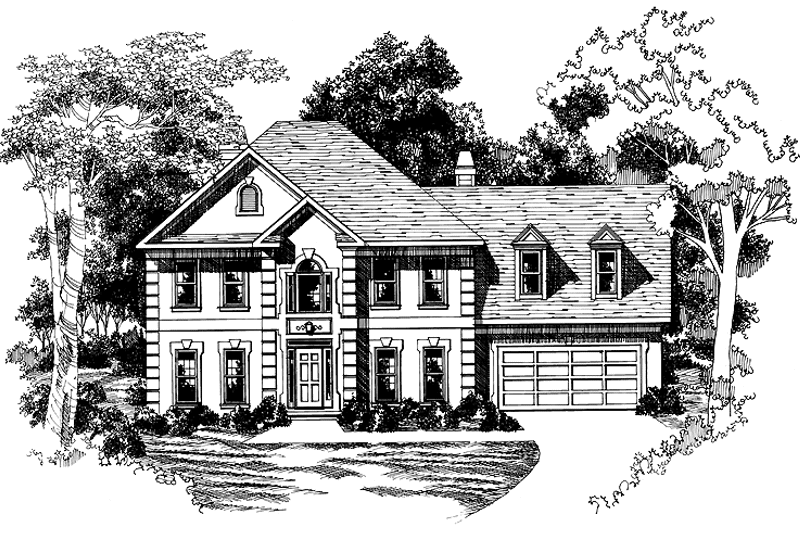 Dream House Plan - Exterior - Front Elevation 3 for Colonial House Plan #927-143 - 4 bed, 2.5 bath